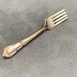 Vintage Gold Tone Fork Brooch 2.5”